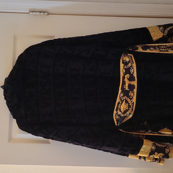 100% ATHENTIC VERSACE ROBE (LIKE NEW) xl Unisex fits a mens m/s  womens med/L - Picture 9 of 14